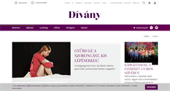 Desktop Screenshot of divany.hu